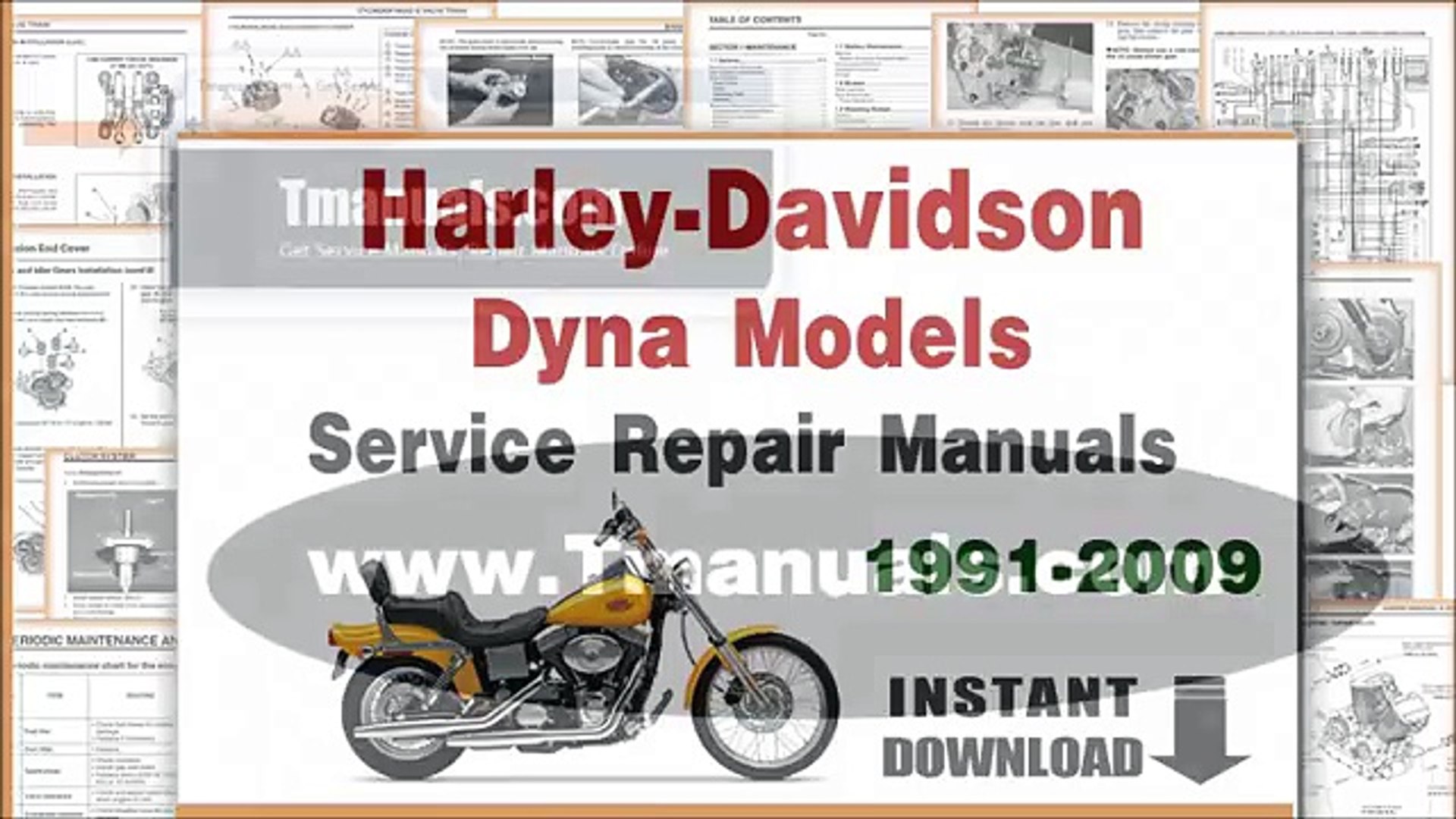 Harley-Davidson Dyna FXD Motorcycles Service Repair Manuals PDF