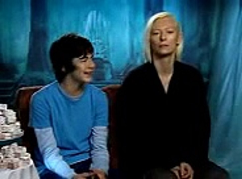 Skandar Keynes and Tilda Swinton Narnia Interview