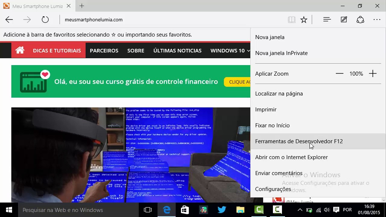 Review do Microsoft Edge no Windows 10