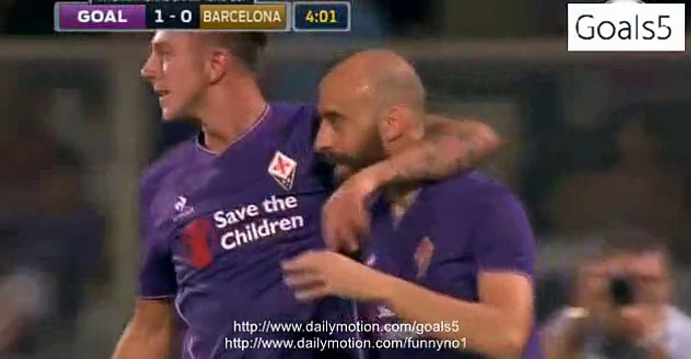 Bernardeschi F. Goal AC Fiorentina 1 - 0 FC Barcelona International Champions Cup Friendly 2-8-2015