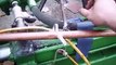 Homemade auto cycling log splitter DIY