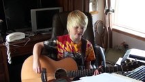 Justin Bieber - Love Me by 9 yr. old Carson Lueders acoustic cover