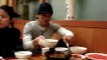 Korea University International Students Eating a korean meal