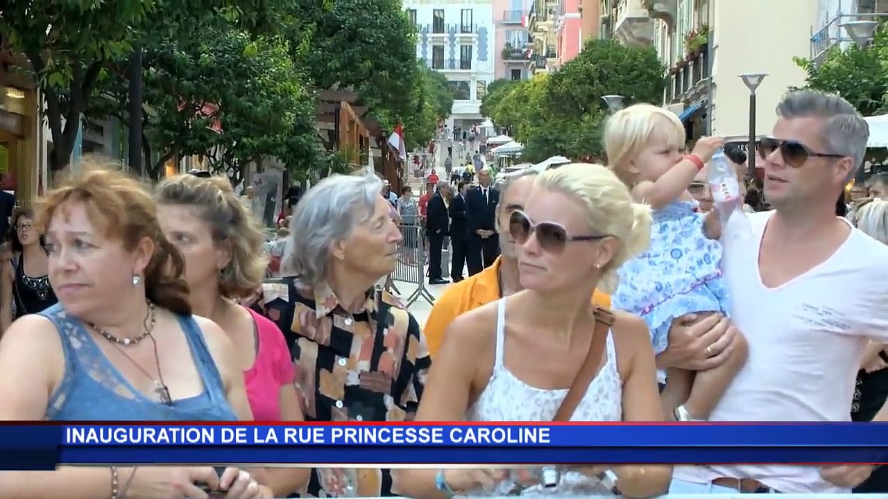 Inauguration de la rue Princesse Caroline