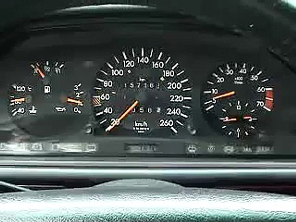 W124 500E 0 - 260 km/h