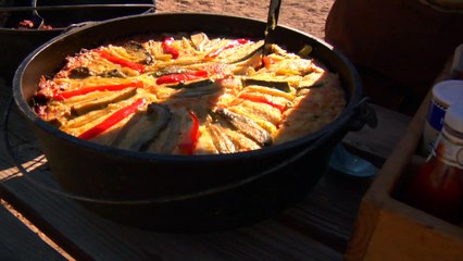How to Make Peach Cobbler in a Dutch Oven