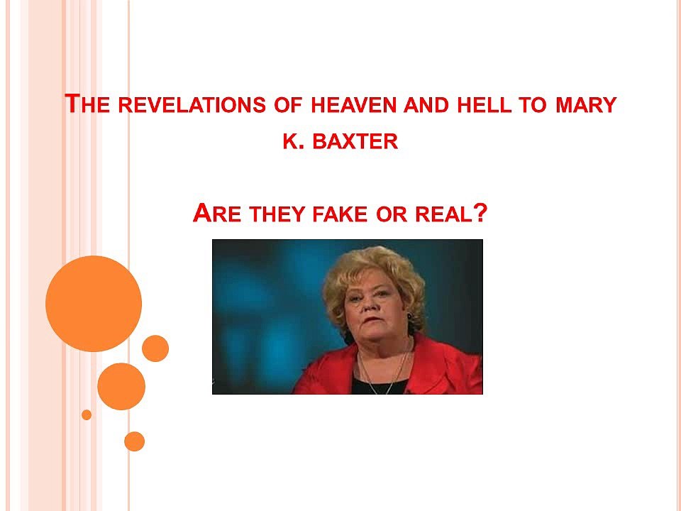 Mary K. Baxter false prophet.