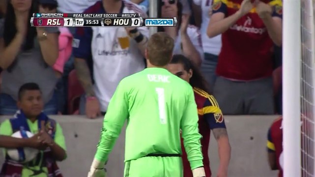 Javier Morales - Long Range Goal - Real Salt Lake vs Houston Dynamo - MLS 07.18.2015