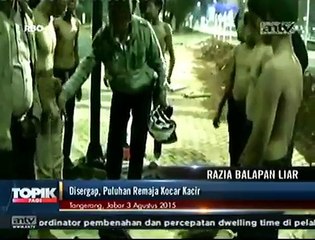 Puluhan Remaja Kocar-kacir Saat Razia Balapan Liar