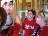 WeBUILD. Tuscaloosa Habitat Project with University of Alabama Cheerleaders