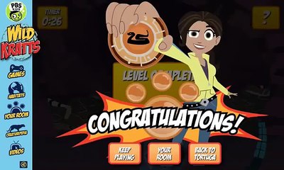 Wild Kratts Slither Run Cartoon Animation PBS Kids Game Play Walkthrough