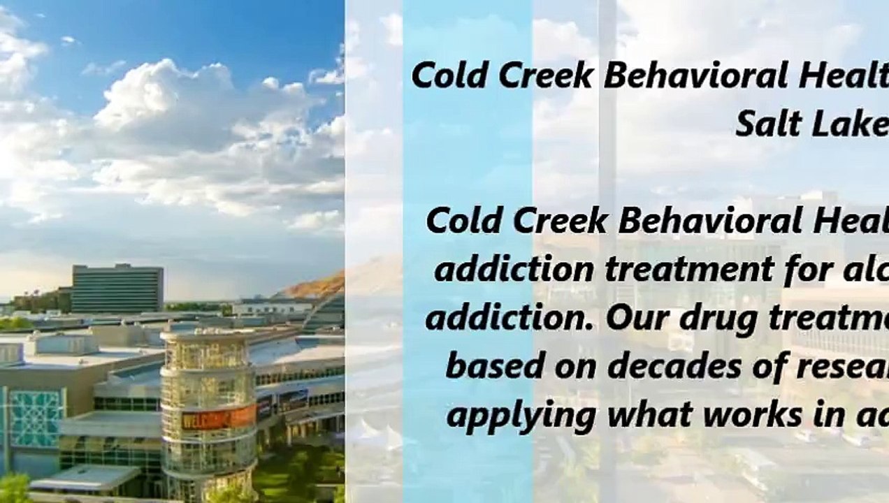 Drug Treatment By Cold Creek Behavioral Health Salt Lake