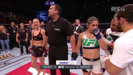 UFC 190- Ronda Rousey Octagon Interview