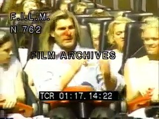 Fabio Hit by Bird (stock footage)