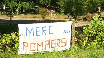 En Gironde, les habitants reconnaissants envers les pompiers