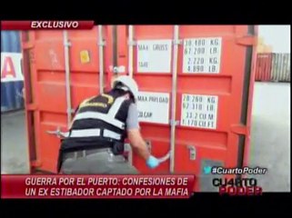 El 80% del Puerto del Callao en manos de narcos según estibador