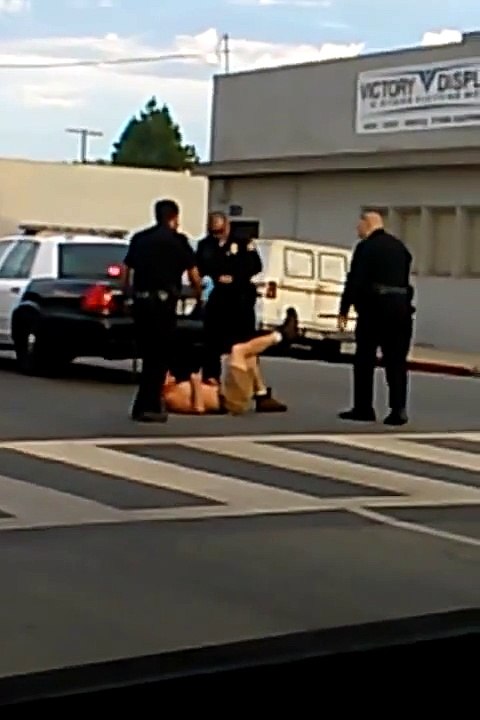 Long beach police beat man and knock his teeth out