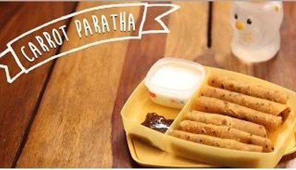 Carrot Paratha | Easy Breakfast / Tiffin Recipe | Kiddie's Corner With Anushruti
