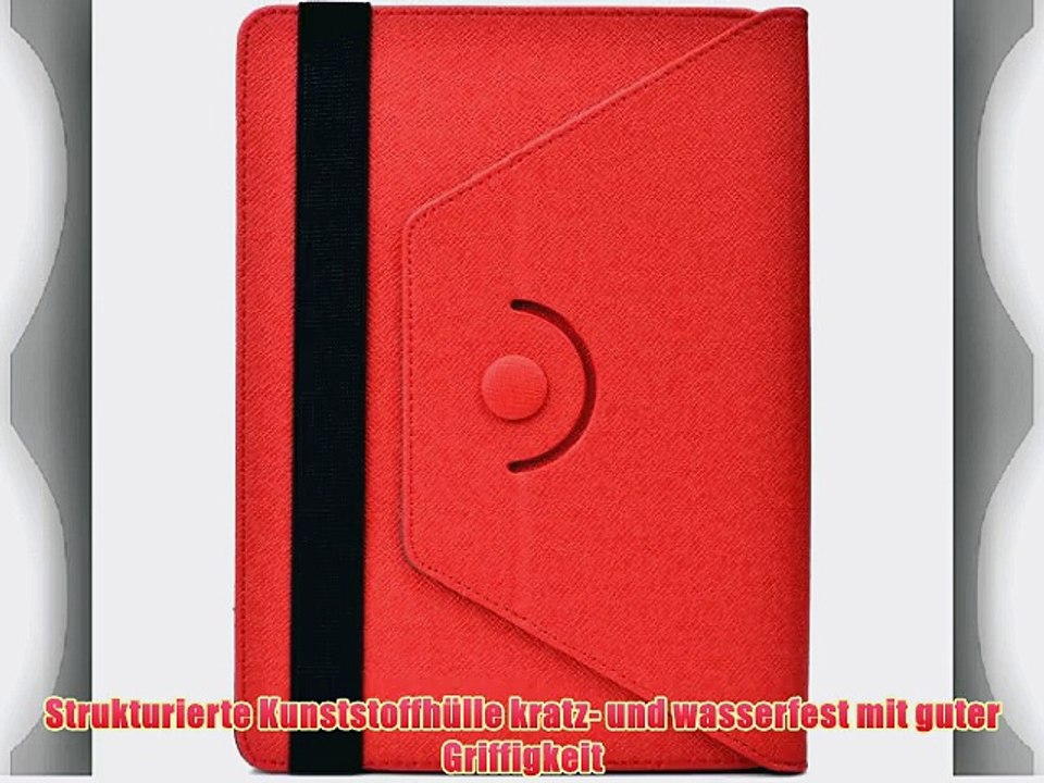 Cooper Cases (TM) Infinite S360 Universal 9 - 10.1 Tablet Folioh?lle in Rot (Universelle Passform