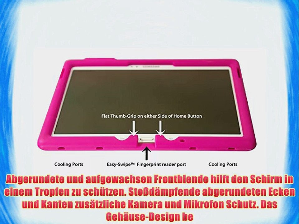 Bobj Silikon-Hulle Heavy Duty Tasche fur Samsung Galaxy Tab S 10.5 Tablet Modele SM-T800 (WiFi)