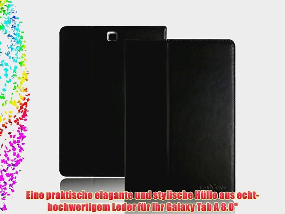 boriyuan Echt Ledertasche Case Schutz H?lle Ultra Slim Cover f?r Samsung Galaxy Tab A 8.0 T350N/T355N