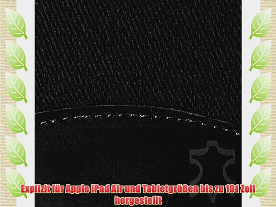 Bouletta Envelope Schwarz Apple iPad Air H?lle iPad 5 Leder Canvas Tasche Book Case Cover Sleeve