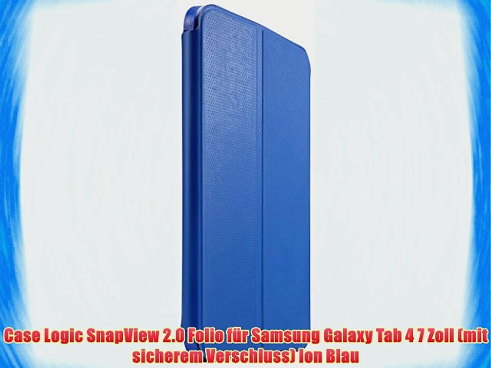 Case Logic SnapView 2.0 Folio f?r Samsung Galaxy Tab 4 7 Zoll (mit sicherem Verschluss) Ion