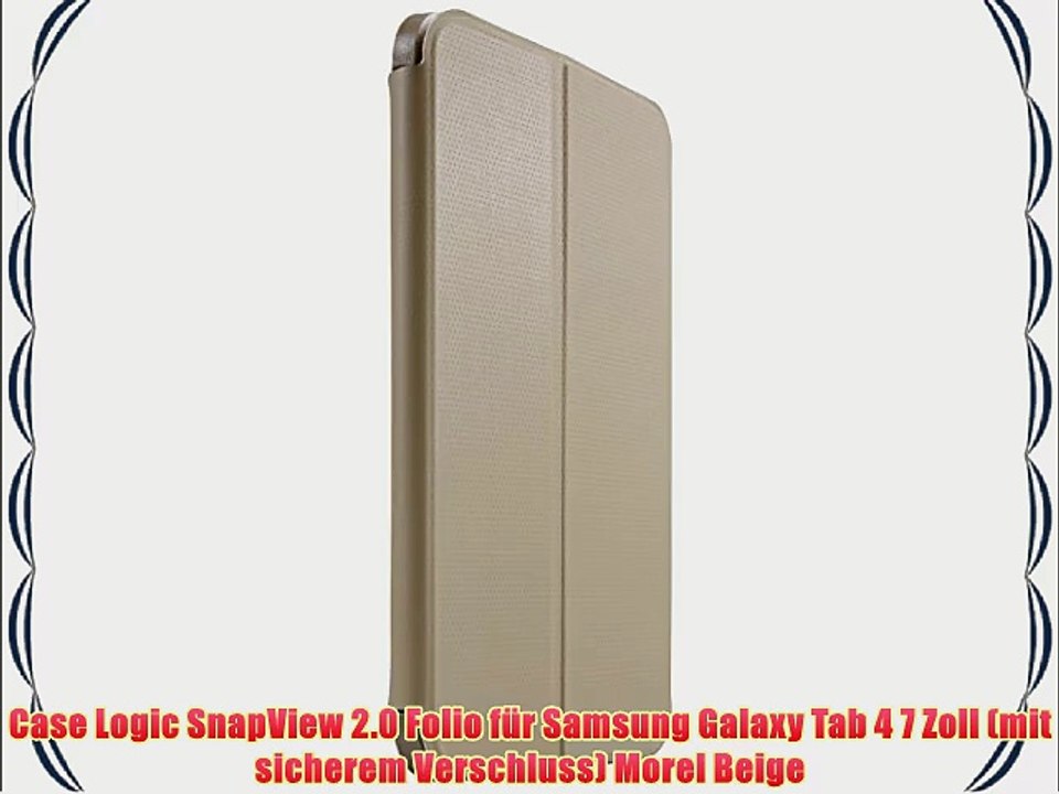 Case Logic SnapView 2.0 Folio f?r Samsung Galaxy Tab 4 7 Zoll (mit sicherem Verschluss) Morel