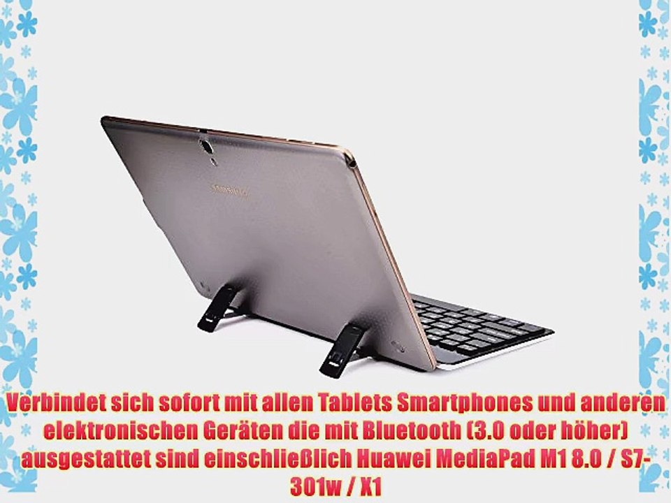 Cooper Cases(TM) GoKey  universelle Bluetooth Funktastatur f?r Huawei MediaPad M1 8.0 / S7-301w