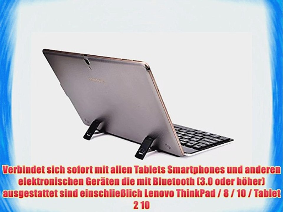 Cooper Cases(TM) GoKey  universelle Bluetooth Funktastatur f?r Lenovo ThinkPad / 8 / 10 / Tablet