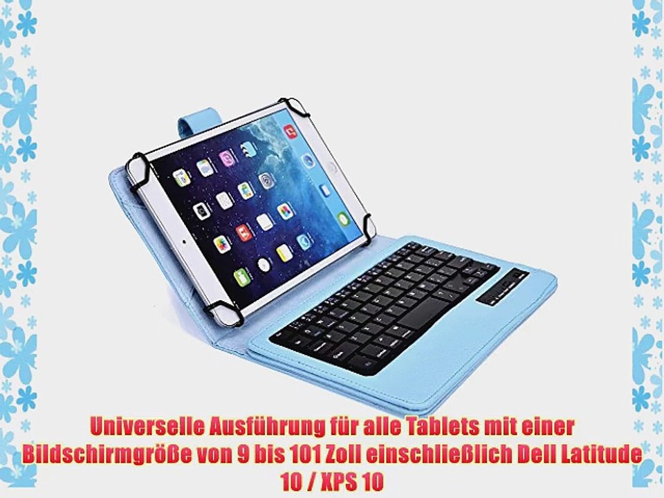 Cooper Cases(TM) Infinite Executive Dell Latitude 10 / XPS 10 Universal Folio-Tastatur in Hellblau