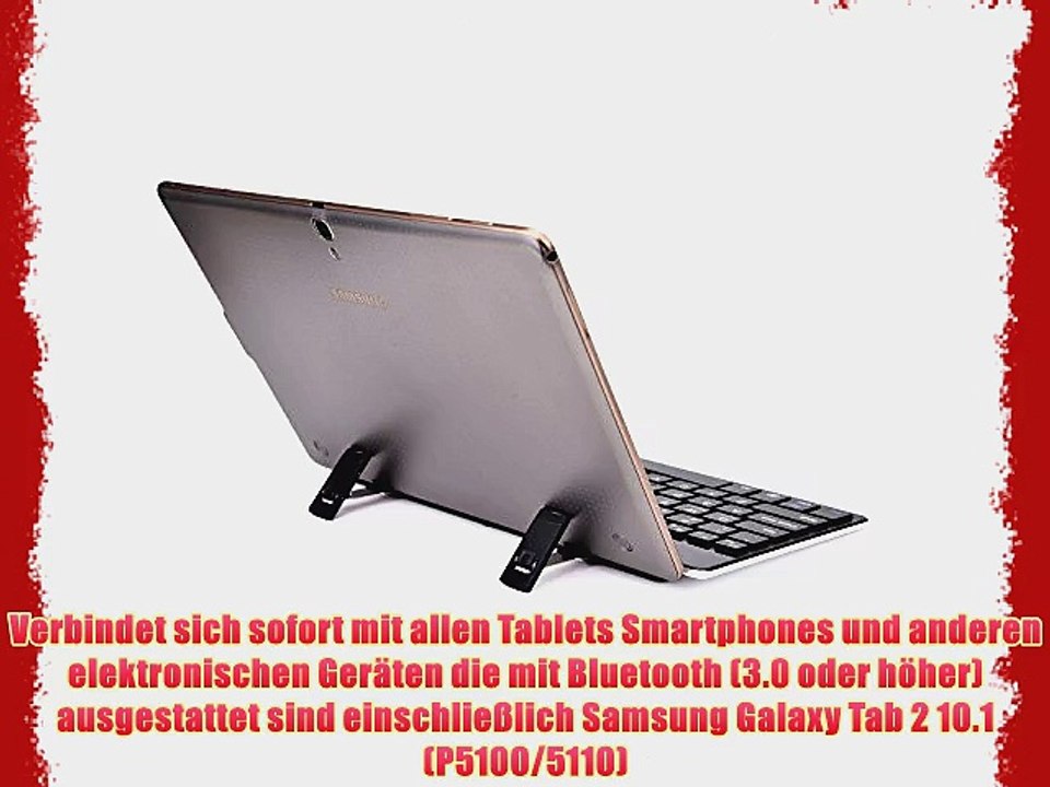 Cooper Cases(TM) GoKey  universelle Bluetooth Funktastatur f?r Samsung Galaxy Tab 2 10.1 (P5100/5110)