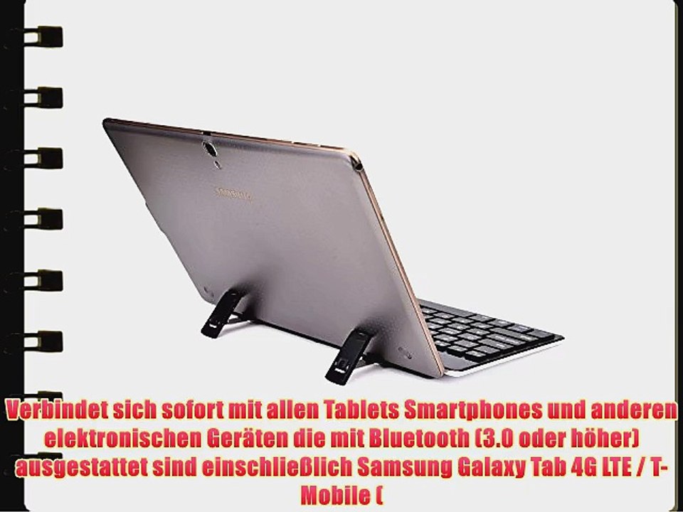 Cooper Cases(TM) GoKey  universelle Bluetooth Funktastatur f?r Samsung Galaxy Tab 4G LTE /