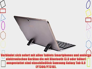 Download Video: Cooper Cases(TM) GoKey  universelle Bluetooth Funktastatur f?r Samsung Galaxy Tab 8.9 (P7300/P7310)