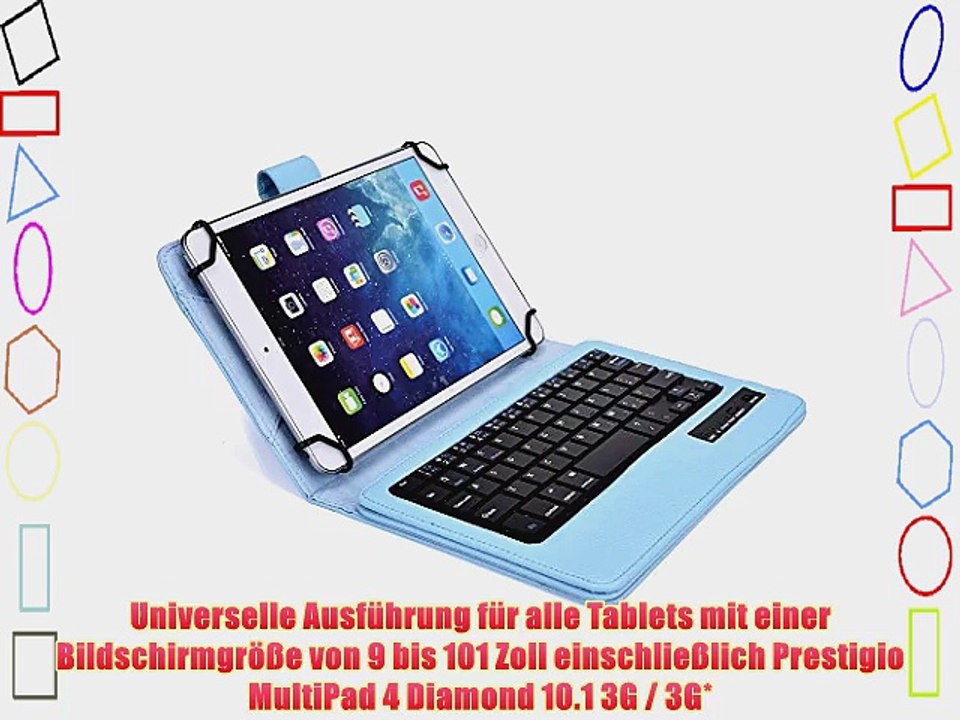 Cooper Cases(TM) Infinite Executive Prestigio MultiPad 4 Diamond 10.1 3G / 3G* Universal Folio-Tastatur
