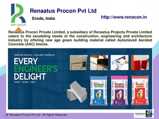 Autoclaved Aerated Concrete Blocks Manufacturers, AAC Brick supplier