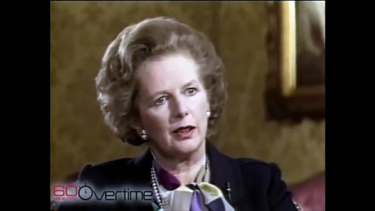 Margaret Thatcher on 60 Minutes interview 1985