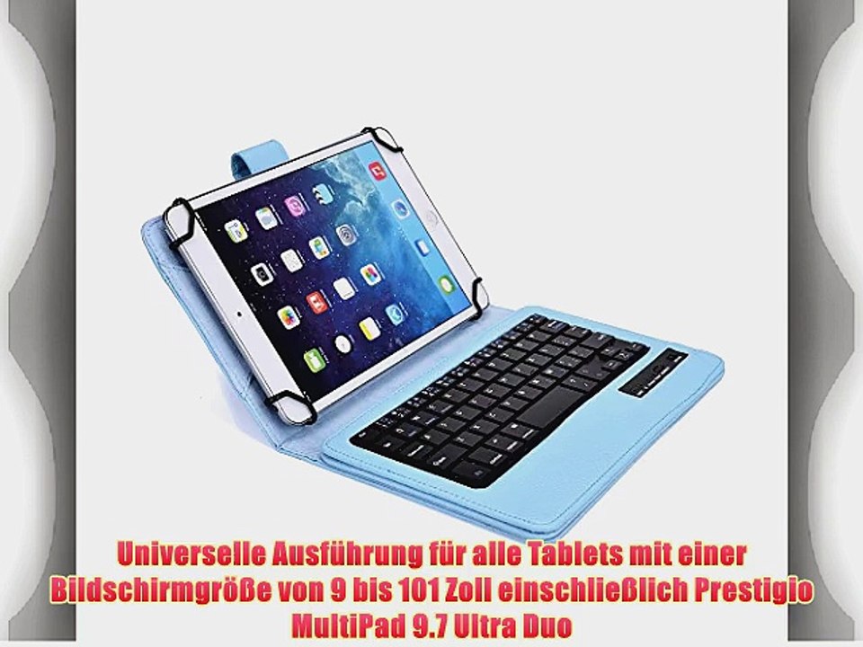 Cooper Cases(TM) Infinite Executive Prestigio MultiPad 9.7 Ultra Duo Universal Folio-Tastatur