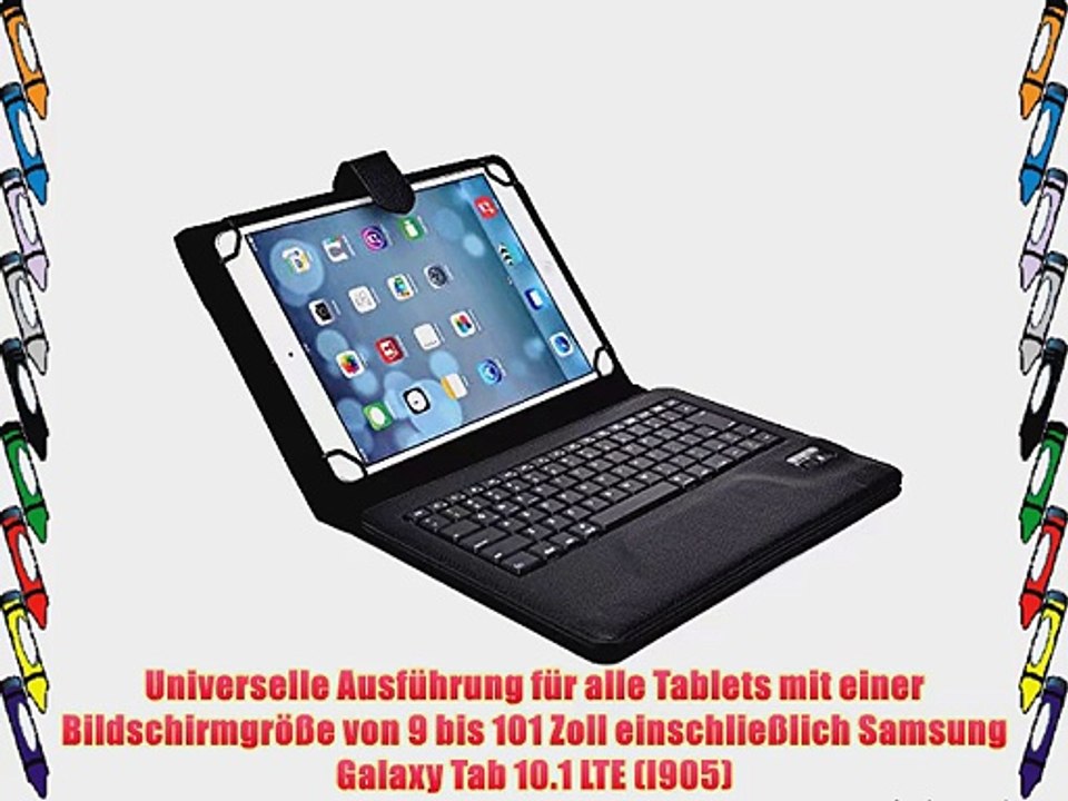 Cooper Cases(TM) Infinite Executive Samsung Galaxy Tab 10.1 LTE (I905) Universal Folio-Tastatur