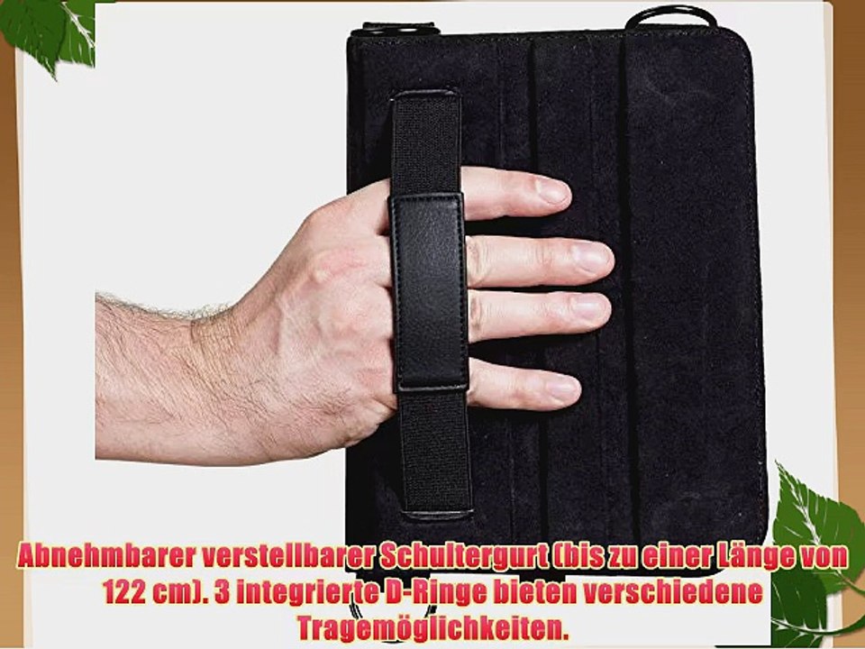 Cooper Cases(TM) Magic Carry Fujitsu Stylistic Q335 Mini Tablet PC Tablet Folioh?lle mit Schultergurt