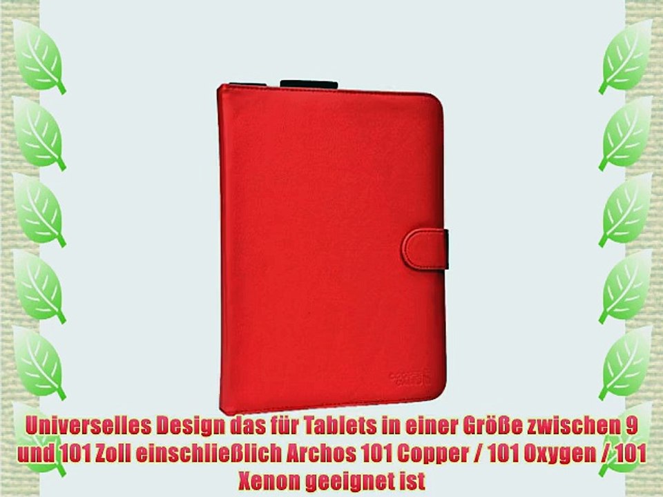Cooper Cases(TM) Magic Carry Archos 101 Copper / 101 Oxygen / 101 Xenon Tablet Folioh?lle mit