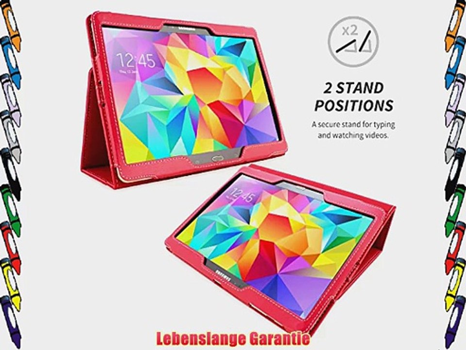 Snugg? Galaxy Tab S 10.5 H?lle (Rot) - Smart Case mit lebenslanger Garantie