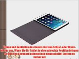 iPad Air 2 H?lle - MoKo Wireless Drahtlose Bluetooth Tastatur Keyboard QWERTY Ledertasche Leder