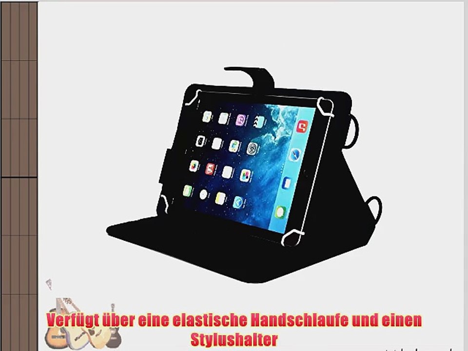 Cooper Cases(TM) Magic Carry Kobo Arc 10 HD Tablet Folioh?lle mit Schultergurt in Blau (Hochwertige