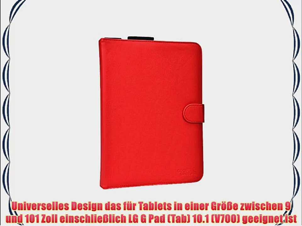 Cooper Cases(TM) Magic Carry LG G Pad (Tab) 10.1 (V700) Tablet Folioh?lle mit Schultergurt