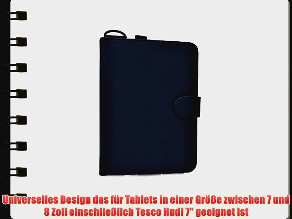 Cooper Cases(TM) Magic Carry Tesco Hudl 7 Tablet Folioh?lle mit Schultergurt in Blau (Hochwertige