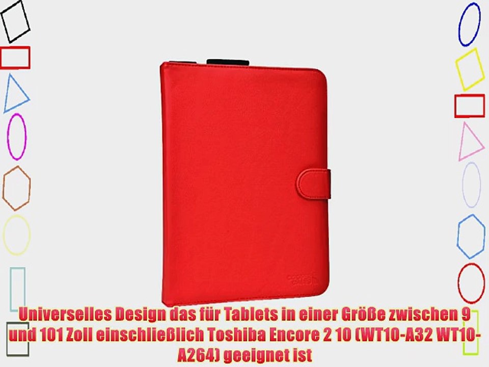 Cooper Cases(TM) Magic Carry Toshiba Encore 2 10 (WT10-A32 WT10-A264) Tablet Folioh?lle mit