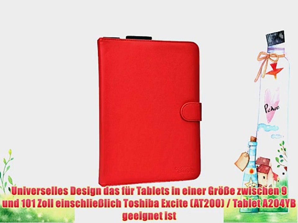 Cooper Cases(TM) Magic Carry Toshiba Excite (AT200) / Tablet A204YB Tablet Folioh?lle mit Schultergurt
