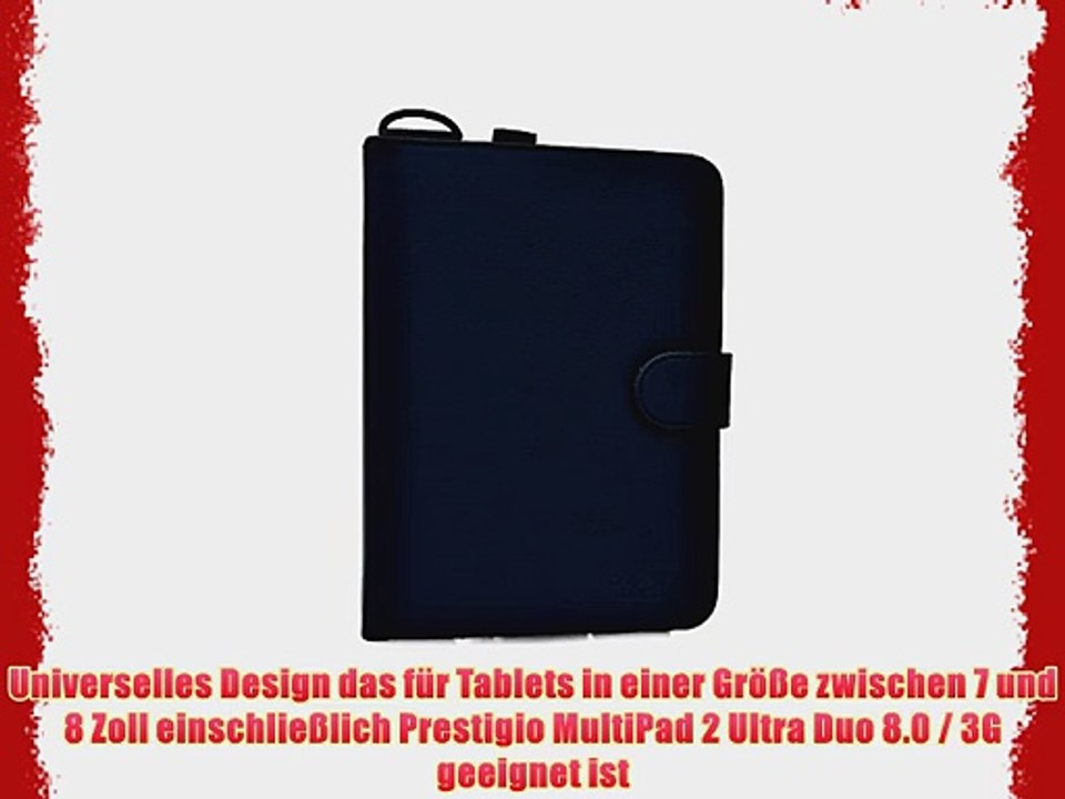 Cooper Cases(TM) Magic Carry Prestigio MultiPad 2 Ultra Duo 8.0 / 3G Tablet Folioh?lle mit