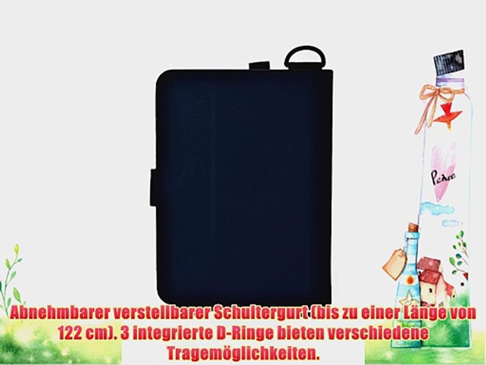 Cooper Cases(TM) Magic Carry Universelle 7 - 8 Tablet Folioh?lle mit Schultergurt in Blau (Hochwertige